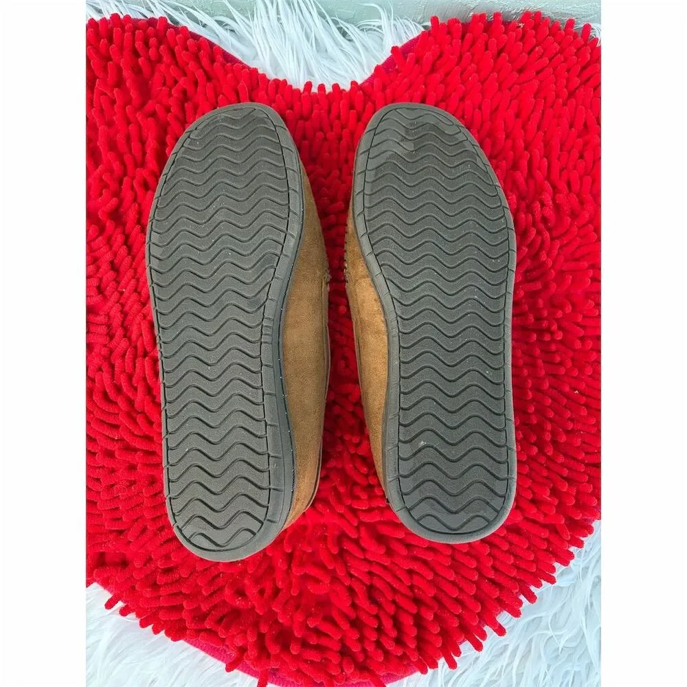FOCO Miami Heat Men's Moccasin Slippers Brown Medium NBA Casual size 9-10